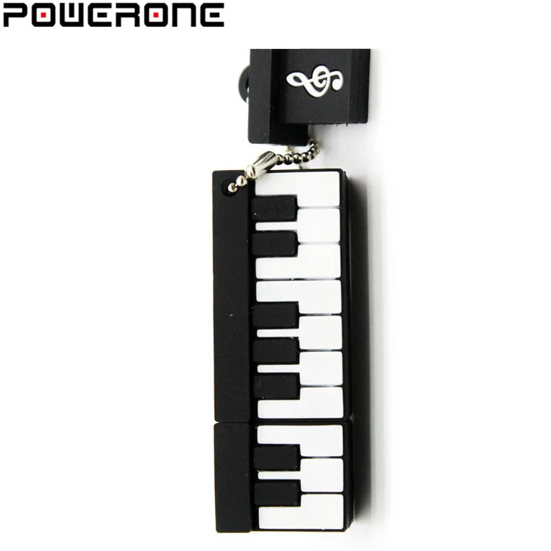 POWERONE Piano Usb флеш накопитель музыкальный Флешка 4 ГБ 8 16 32 64 Мультяшные инструменты