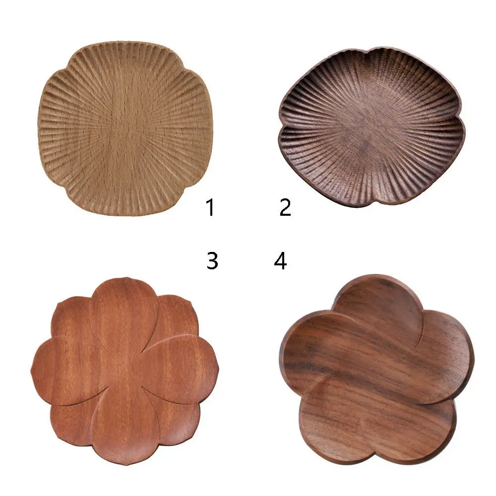 Table Decoration Anti-scald Mat Kitchen Placemat Wooden Coasters Wood Pads Tea Cup Mats Coffee Mug Pad Petal coaster |