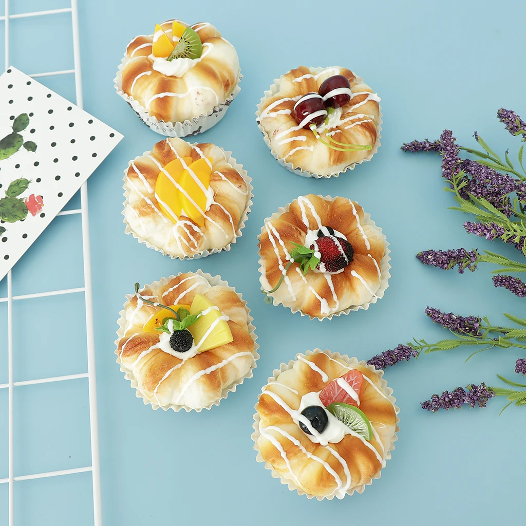 Упаковка из 6 штук искусственный хлеб Реалистичная еда детская игра-игрушка |