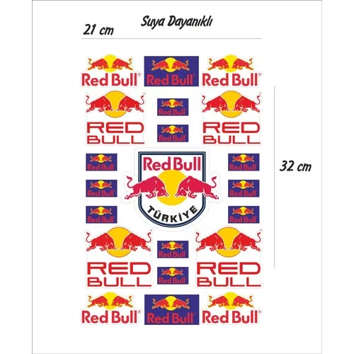 

Redbull Sponsored Sticker Set water-resistant stiker set high quality Sticker set