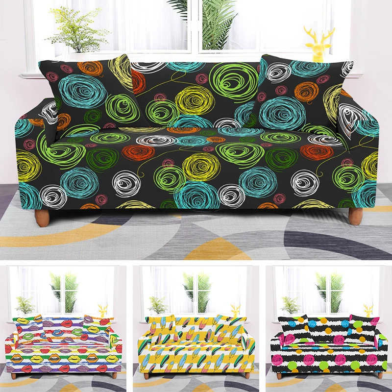 Растягивающиеся чехлы для диванов мебели из полиэстера 1/2/3/4 мест|Чехлы диванов| |