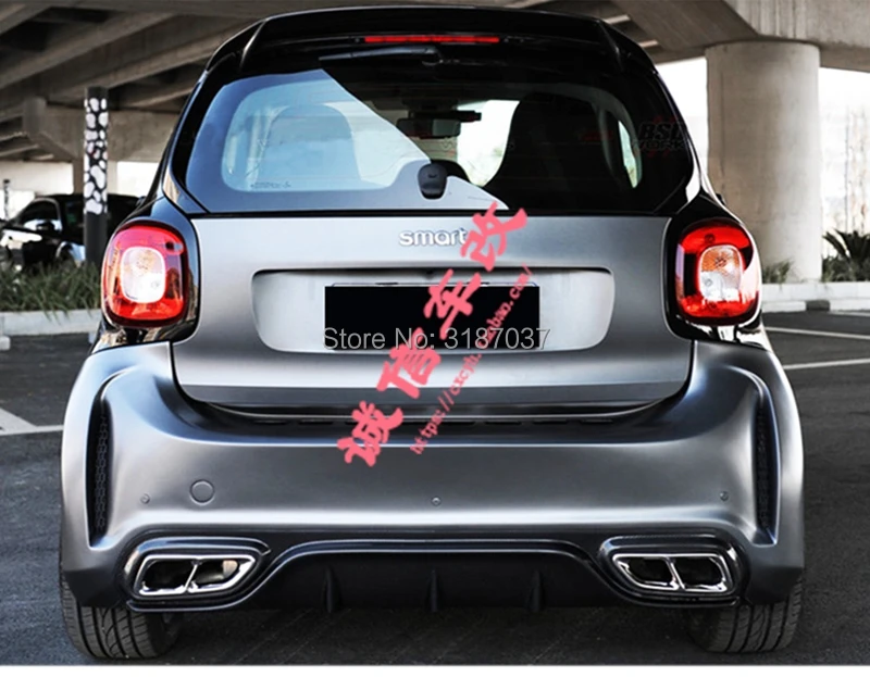 Для Merced-Benz Smart Fortwo Fourfour 453 спойлер- углеродное волокно задний спойлер на крыло, крышу багажник губы крышка багажника автомобиля Стайлинг