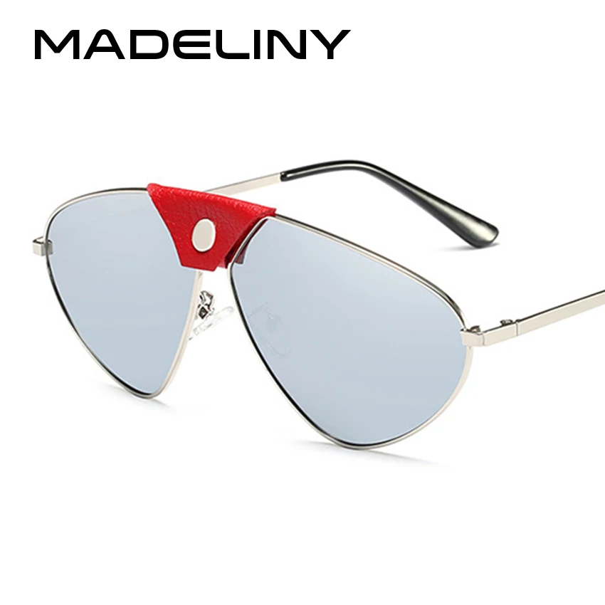 Модные овальные женские солнцезащитные очки MADELINY 2020 брендовые дизайнерские