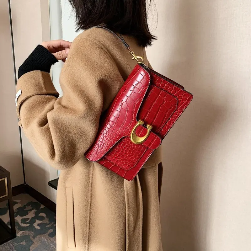 

Leather Elegant Ladies Handbag 2021 Trend New Shoudler Bag Luxury Women Bag Designer Messenger Bag