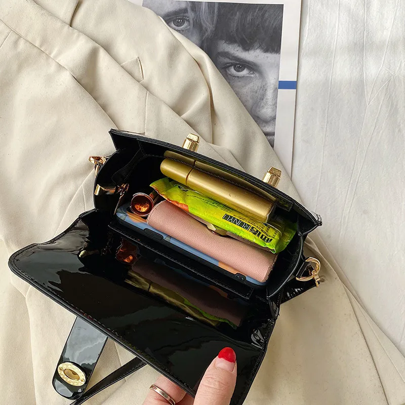 

Black Classic PU Small Tote Bag Elegant Female All-match Leather Lock Shoulder Bag Casual Holiday Women Crossbody Handbag Bulsos