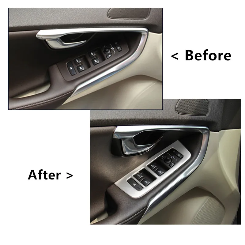 CNORICARC кнопки из нержавеющей стали для подлокотника двери автомобиля панель