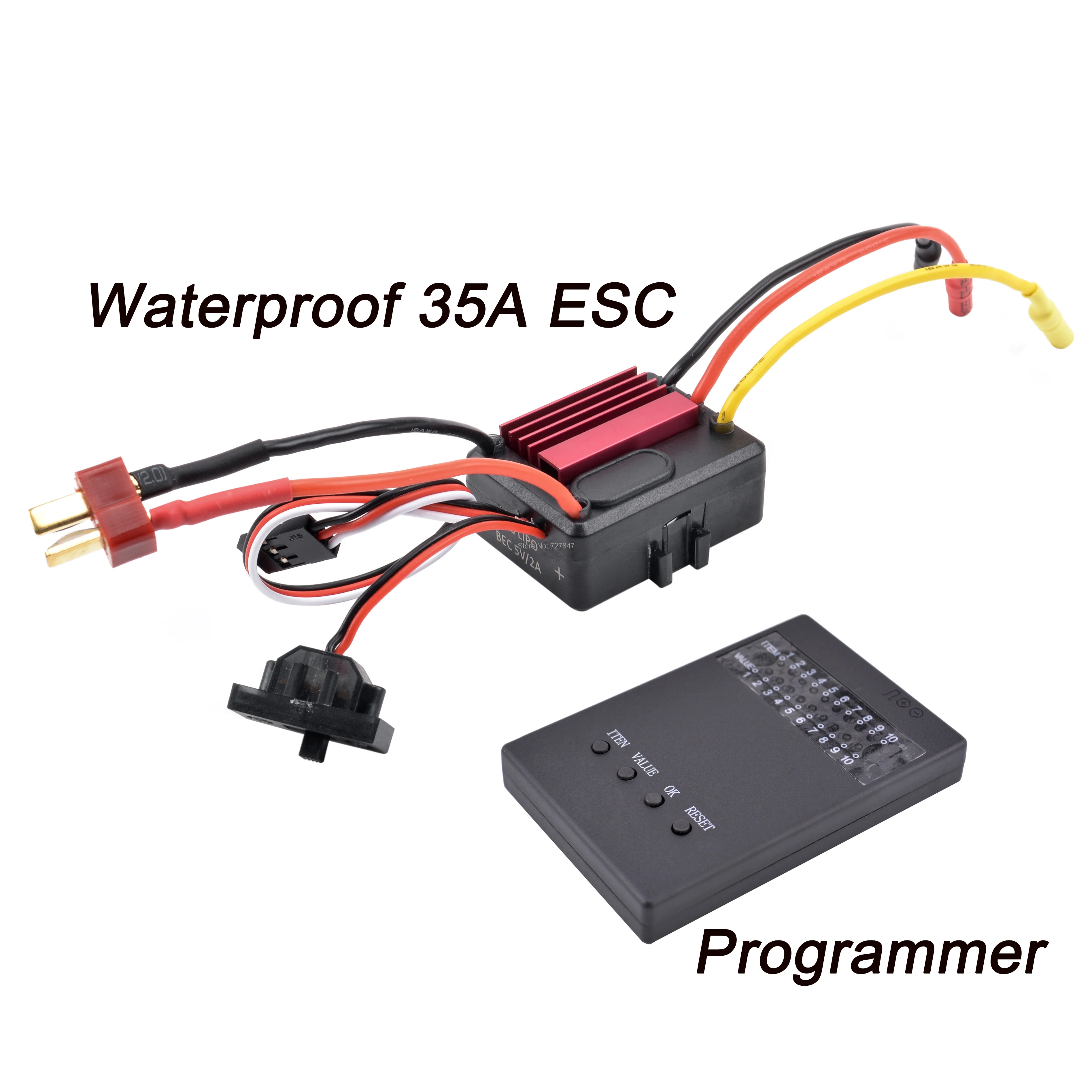 Водонепроницаемый Электрический регулятор скорости 35A 2 3s ESC 5 В/2 а BEC для