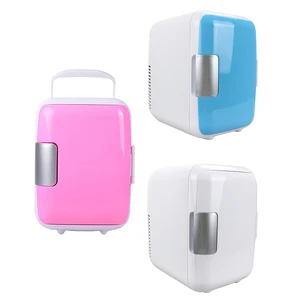 mini 4l car fridge refrigerator cooler warmer electric low noise skincare fruit acdc for office travel free global shipping