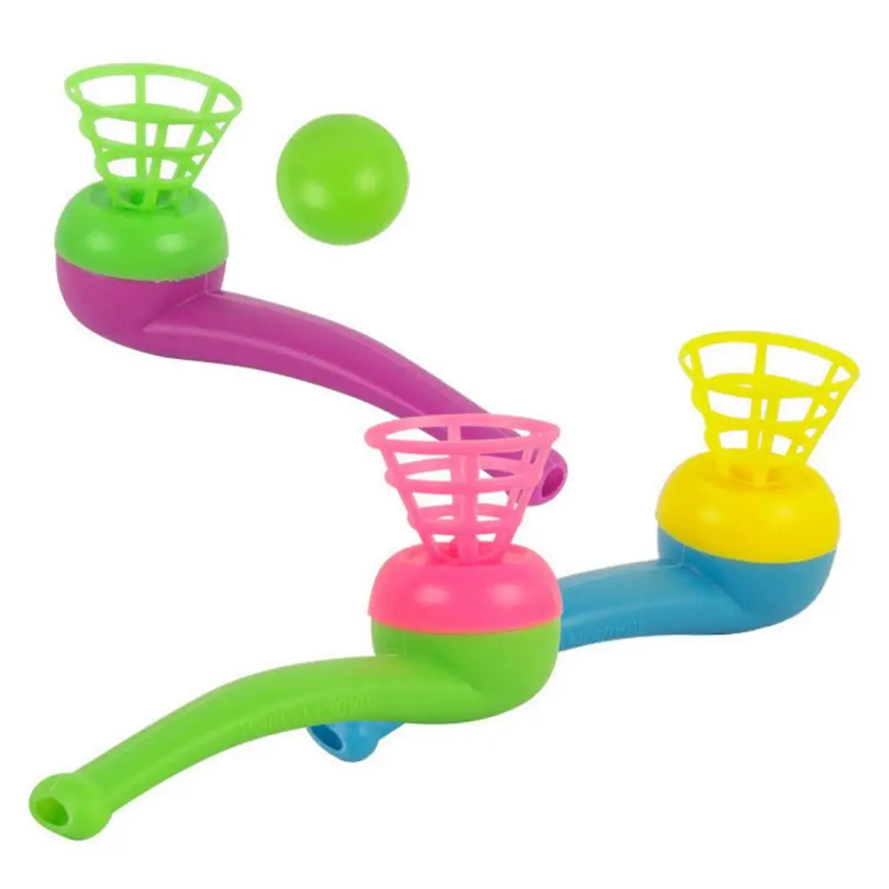 

Children Toys Blow Pipe & Balls Kid Blowing Toys Gift Plastic Pipe Balls Toy Parent-child Interactive Indoor Outdoor Toys Color