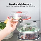 Крышки для посуды в холодильнике, крышка для вакуумного упаковщика пищевых продуктов с микроволновым нагревом, купольный кухонный инструмент, пластиковая крышка для чаши