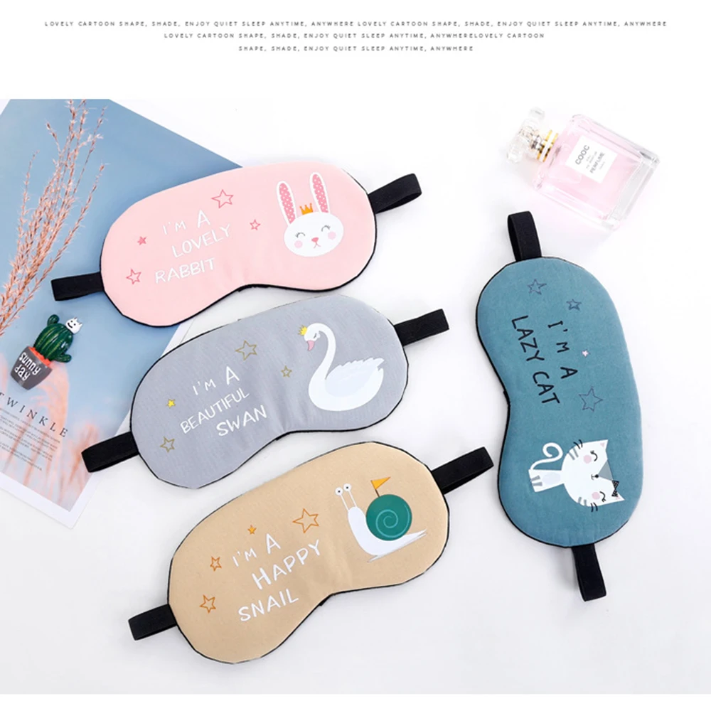 Маска для сна кошачий глаз хлопковый креативный милый мультяшный путешествий