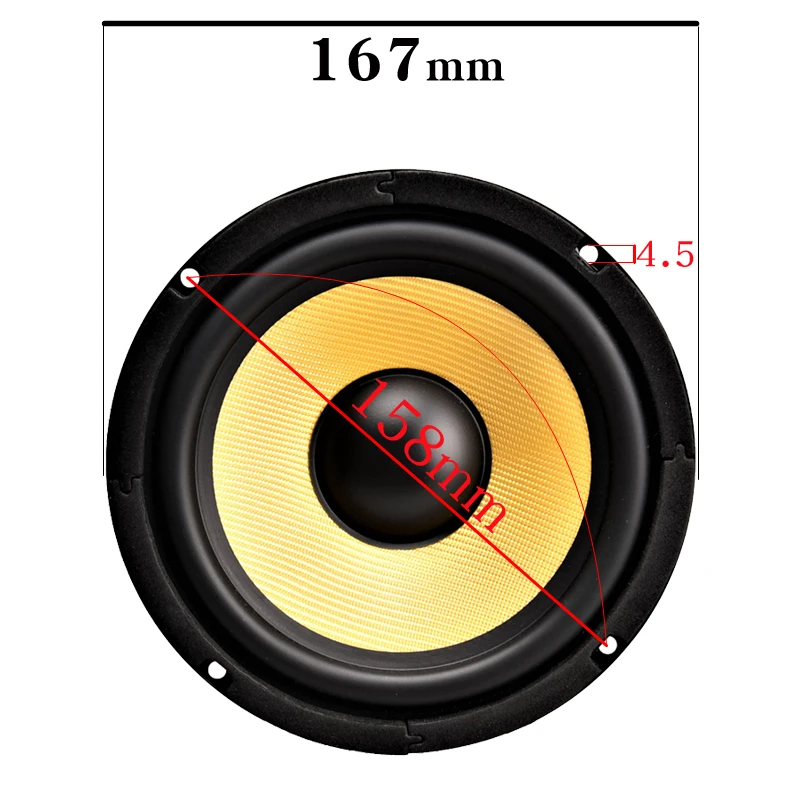 HIFIDIY LIVE HIFI колонки 6 5 дюймов &quotMidbass НЧ динамик узел для самостоятельной сборки 8 Ом