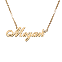 god with love heart personalized character necklace with name megan for best friend jewelry gift