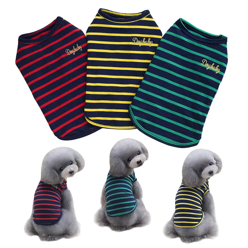 Летняя женская жилетка рубашка однотонная одежда для кошек домашних животных