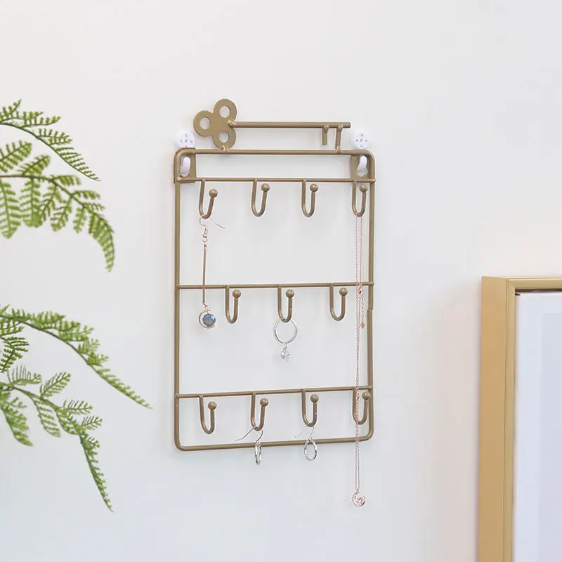 

Wrought Iron Key Hook Wall Wall Porch Living Room Wall Rack Ins Enters The Door Hanging Key Rack Storage Decoration