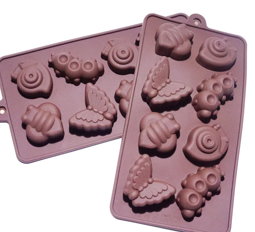 Коричневые силиконовые формы для шоколада поднос льда инструменты выпечки