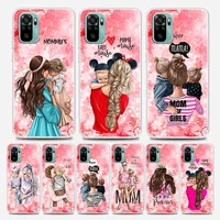baby mom girl queen clear redmi case for note 7 8 9 10 5g 4g 8t pro redmi 8 8a 7a 9a 9c k20 k30 k40 y3 soft silicon