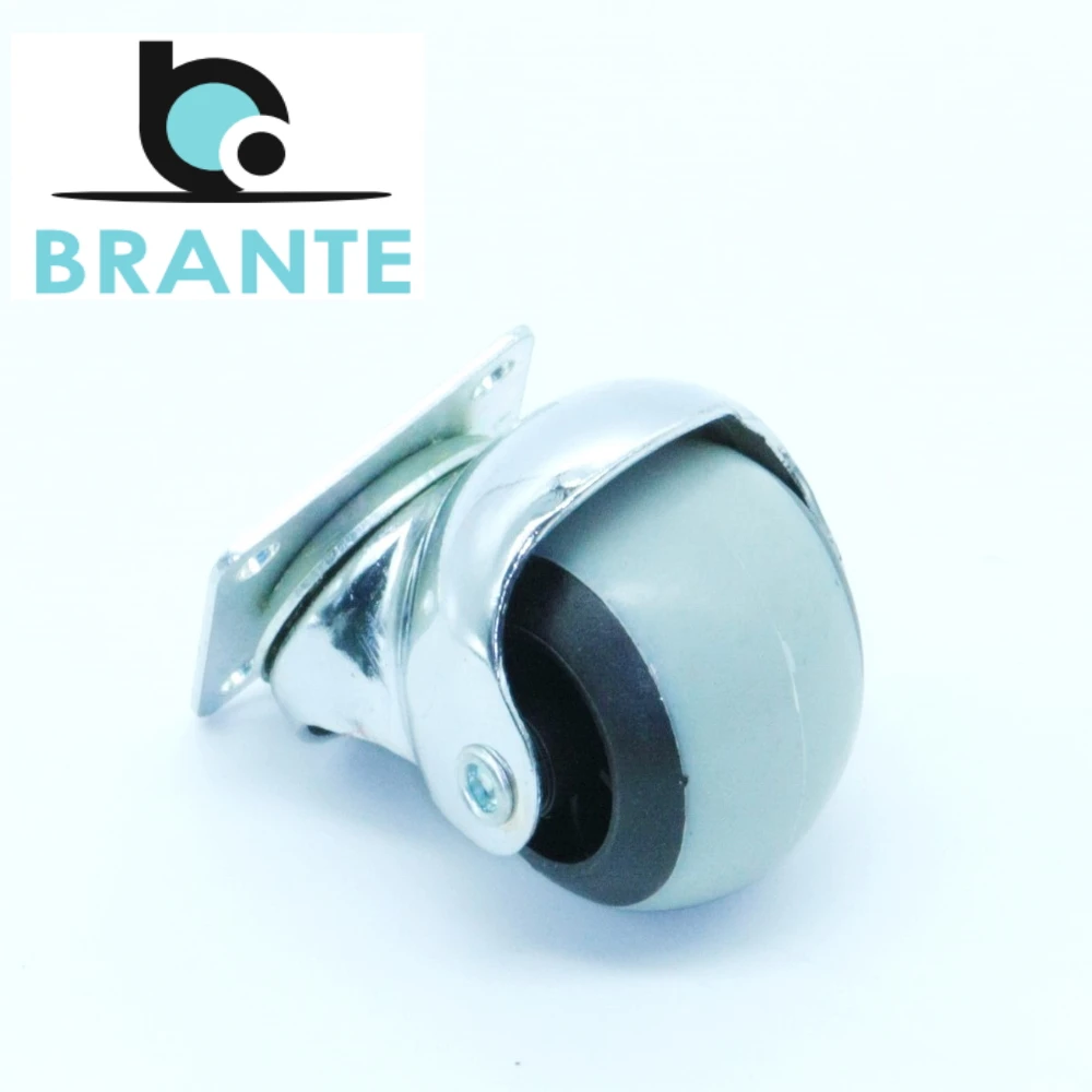 Комплект 4 колес Brante поворотное 40 мм. на площадке шар серая резина | Обустройство