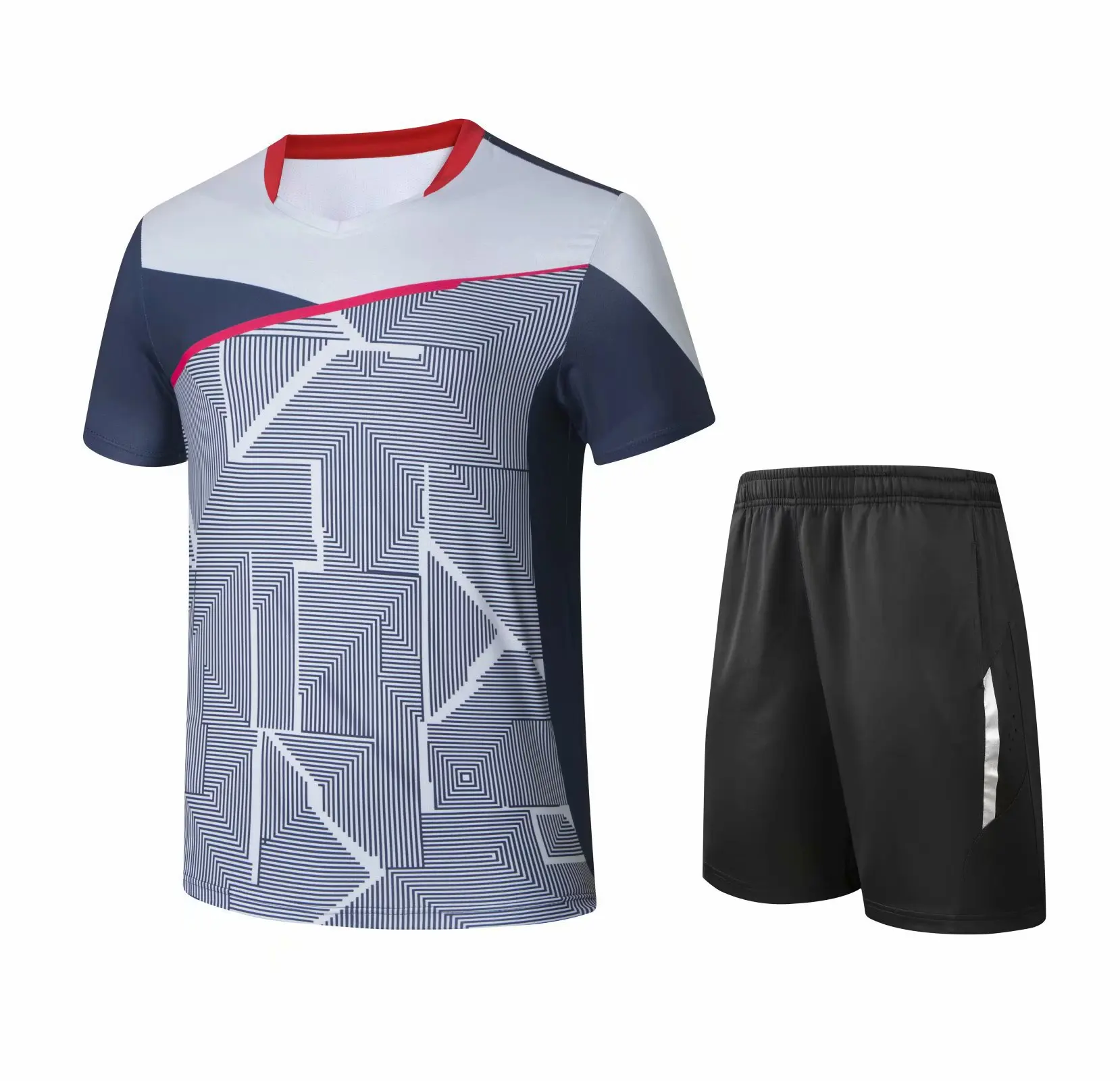 

Новая спортивная теннисная футболка для мужчин и женщин, Детские рубашки для бадминтона, Короткие футболки для настольного тенниса для дев...