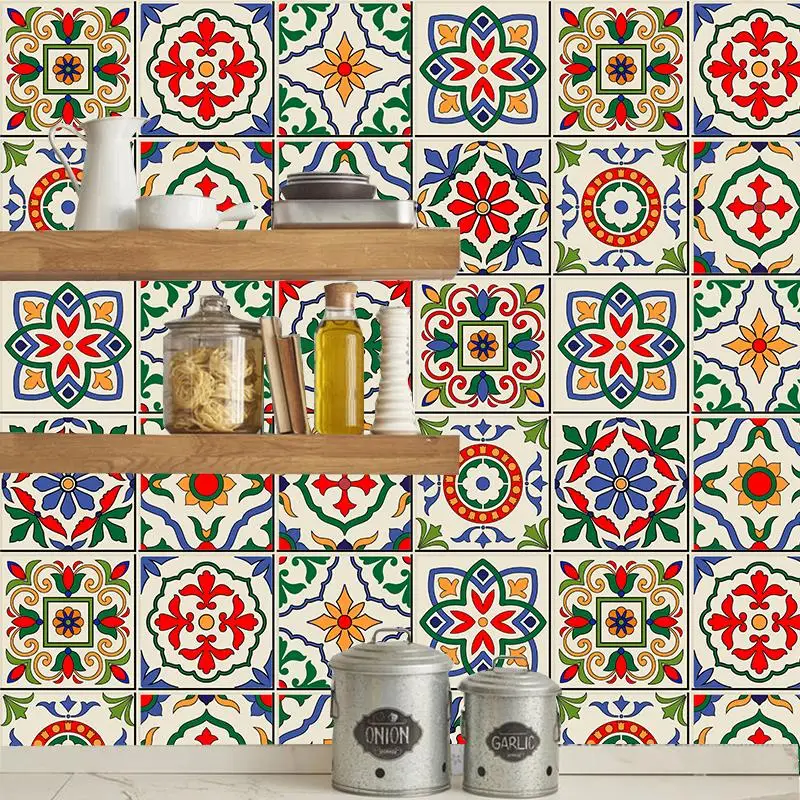 Мозаичная Наклейка на стену в марокканском стиле стикер сделай сам для кухни