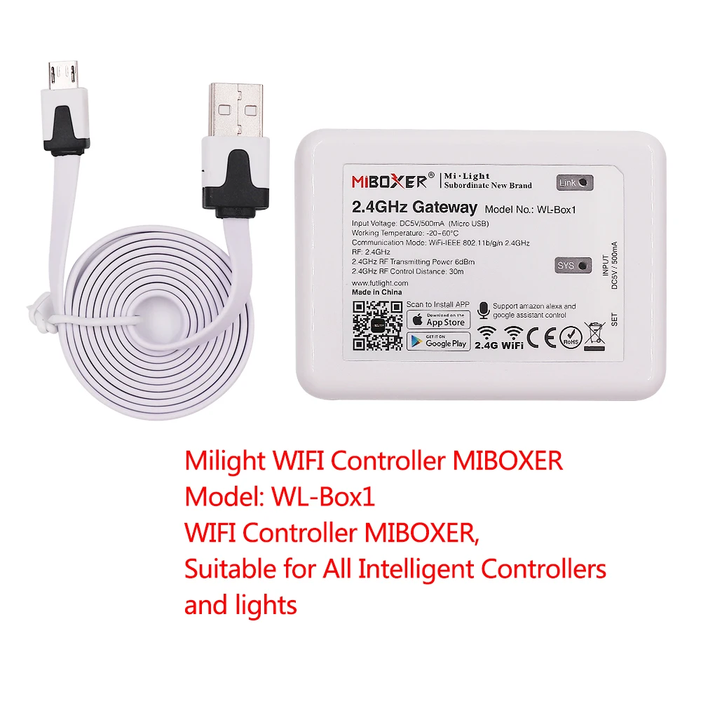 Светодиодный контроллер Milight RGBCCT FUT039 + FUT092 2 4G беспроводной 4-зонный сенсорный