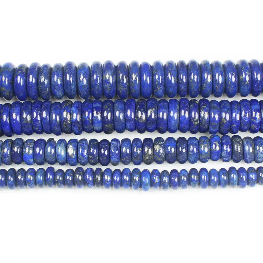 Модные ювелирные изделия Lapis Lazuli Rondelle Beads15/38 см бусины для изготовления ювелирных
