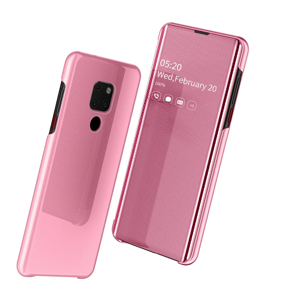 Умный зеркальный флип-чехол Lamorniea для huawei P30 Pro P30 Lite, чехол из искусственной кожи для huawei mate 20 Pro/mate 20 Lite/mate 20