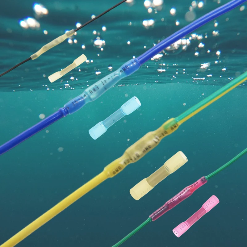 20/30/50 шт. термоусадочные стыковые соединители AWG 16-14 1 5-2 5 мм2 синие