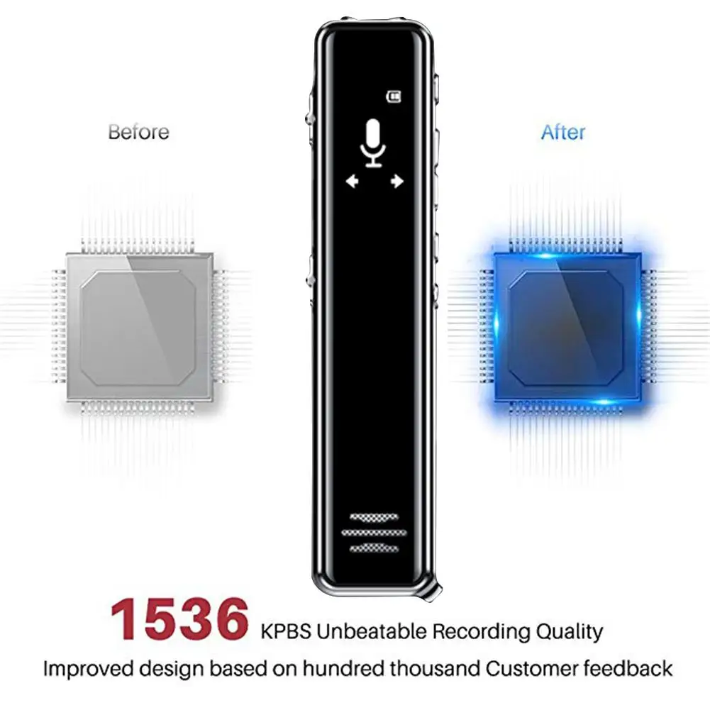 8 ГБ/16 ГБ мини-диктофон USB Профессиональный 68 часов диктофон цифровой Аудио Диктофон 18 языков запись одним щелчком