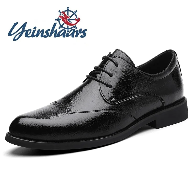 Туфли оксфорды мужские классические натуральная кожа Нескользящие для деловых