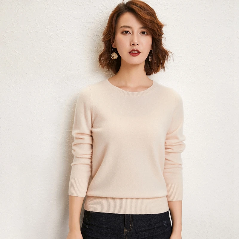 Hollow Solid Thick Sweater Women Long Puff Sleeve O Neck Button Wool Pullover 2020 Autumn Winter Casual Vintage Sweaters Tops