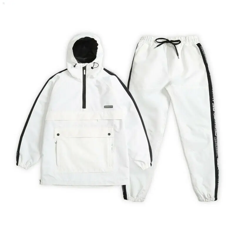 Женское водонепроницаемое пальто штаны лыжный костюм новая модная теплая куртка
