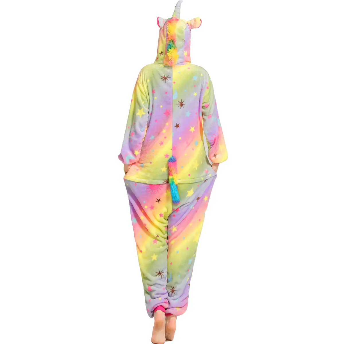 Пижама в виде единорога на Хэллоуин комбинезоны кота для взрослых женская и