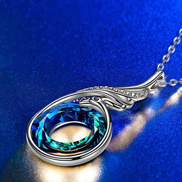 Модная богемная Nirvana Ожерелье Феникса для женщин Сделано с волшебным кристаллом 2