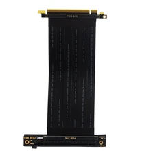 PCI-E 3.0 x16 to x16 Male to Female 90 Degree Left Angle Riser Extension Cable Graphics Card PCI Express Extender PCIe 16x