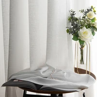pure thick white tulle curtains for living room bedroom solid voile curtains panels window treatment drapes blinds