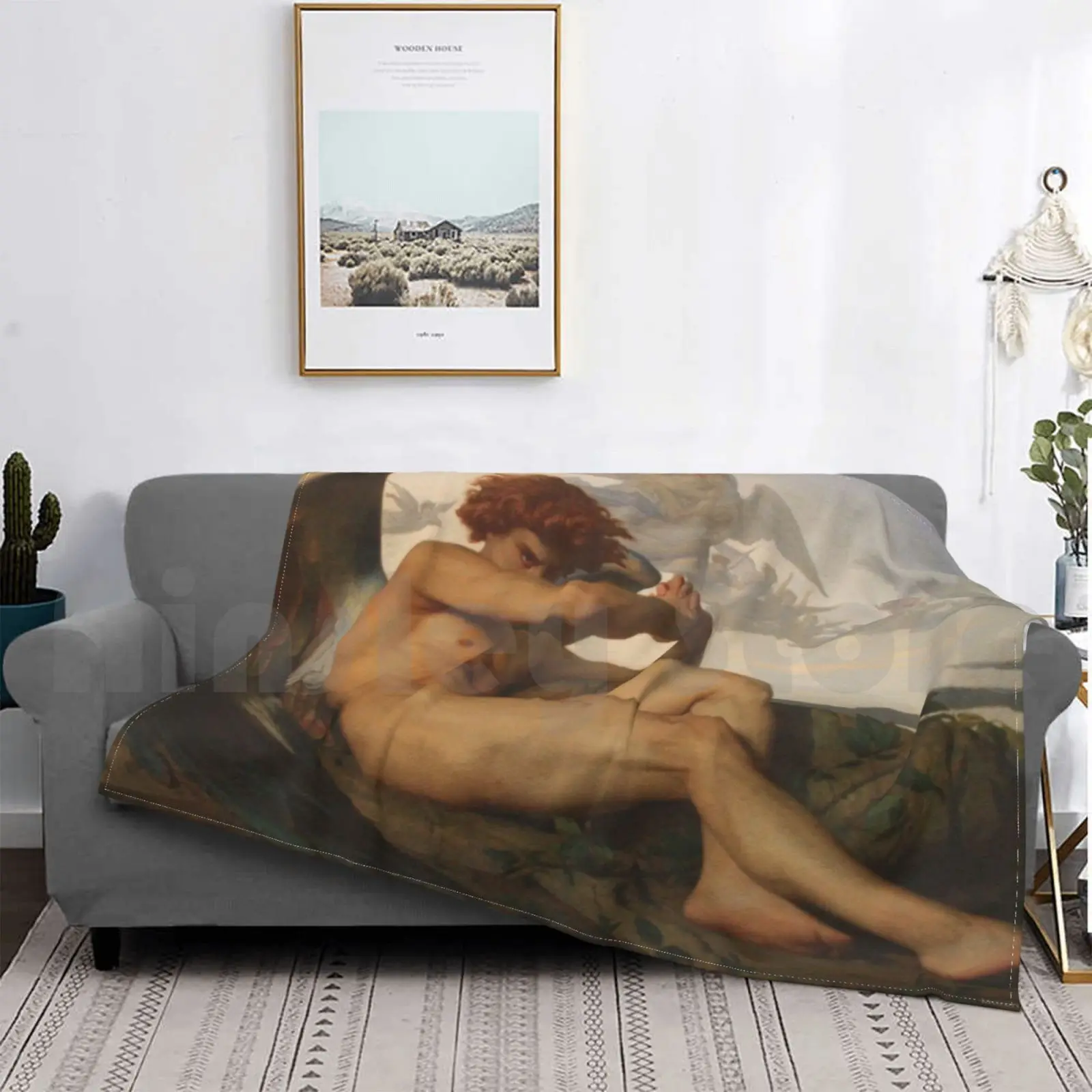 

Одеяло «опавший ангел» Cabanel, модное, под заказ, красивый дьявол, сатана, опавший ангел, христианское христианство, ведьма