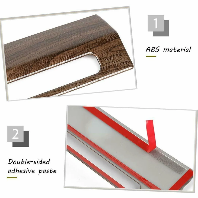 Автомобильная коричневая древесно-зернистая ABS аварийная лампа панель