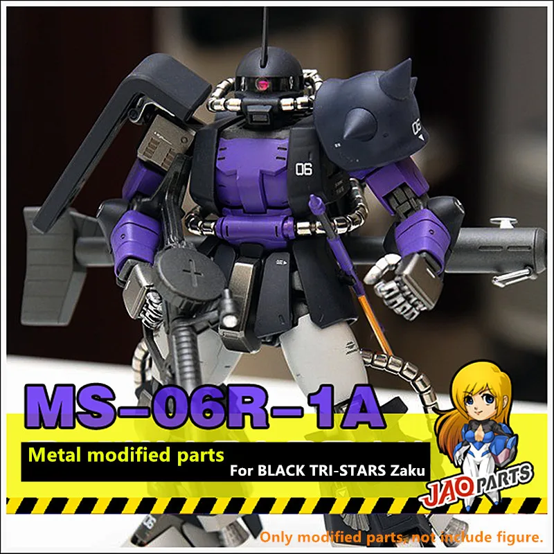 JAOparts металлический модифицированный набор деталей для Bandai MG 1/100 Zaku II 2 0 черный три