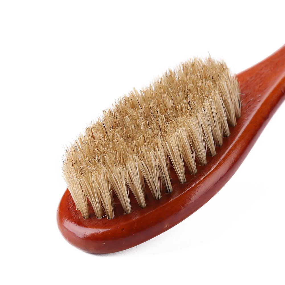 

Wooden Handle Durable Pro Massage Bristle Beard Comb Men Oil Head Brushes for Salon Hairdressing Styling Tools