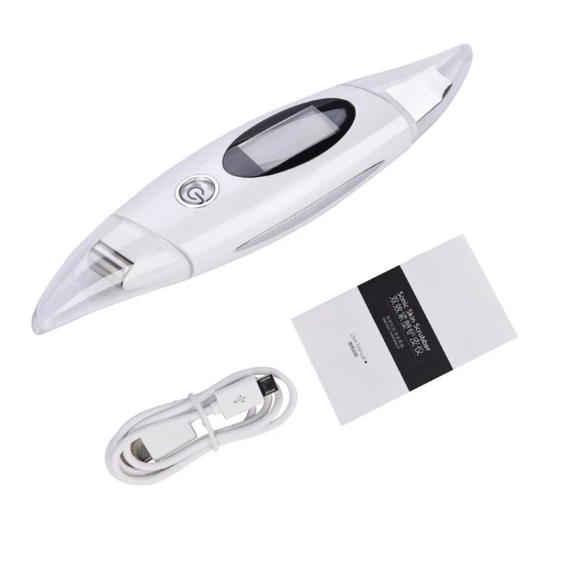 

Usb Rechargeble Ion Ultrasonic Skin Scrubber Deep Cleaning Face Cleaning Blackhead Wrinkles Acne Removal Facial Lifting Machine