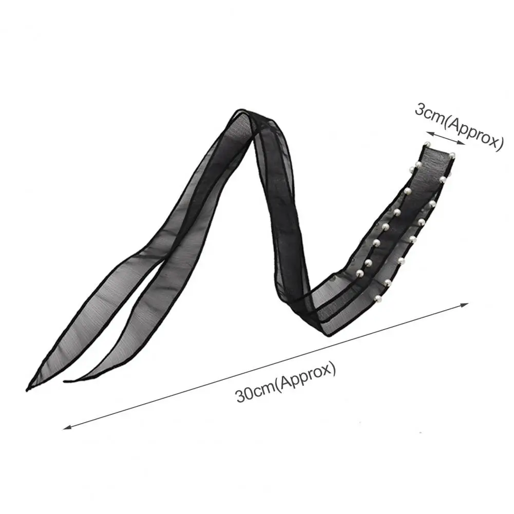 

Beautiful Hair Band French Style All-matched Skin-friendly Decorative Net Yarn Girls Scrunchie Hair Band for Daily Wearing