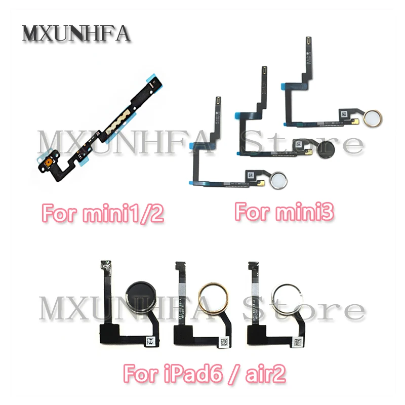 Кнопка домой гибкий кабель Меню Разъем ленты сборки для iPad Mini 1 2 3 для iPad 6 air2 запасные части