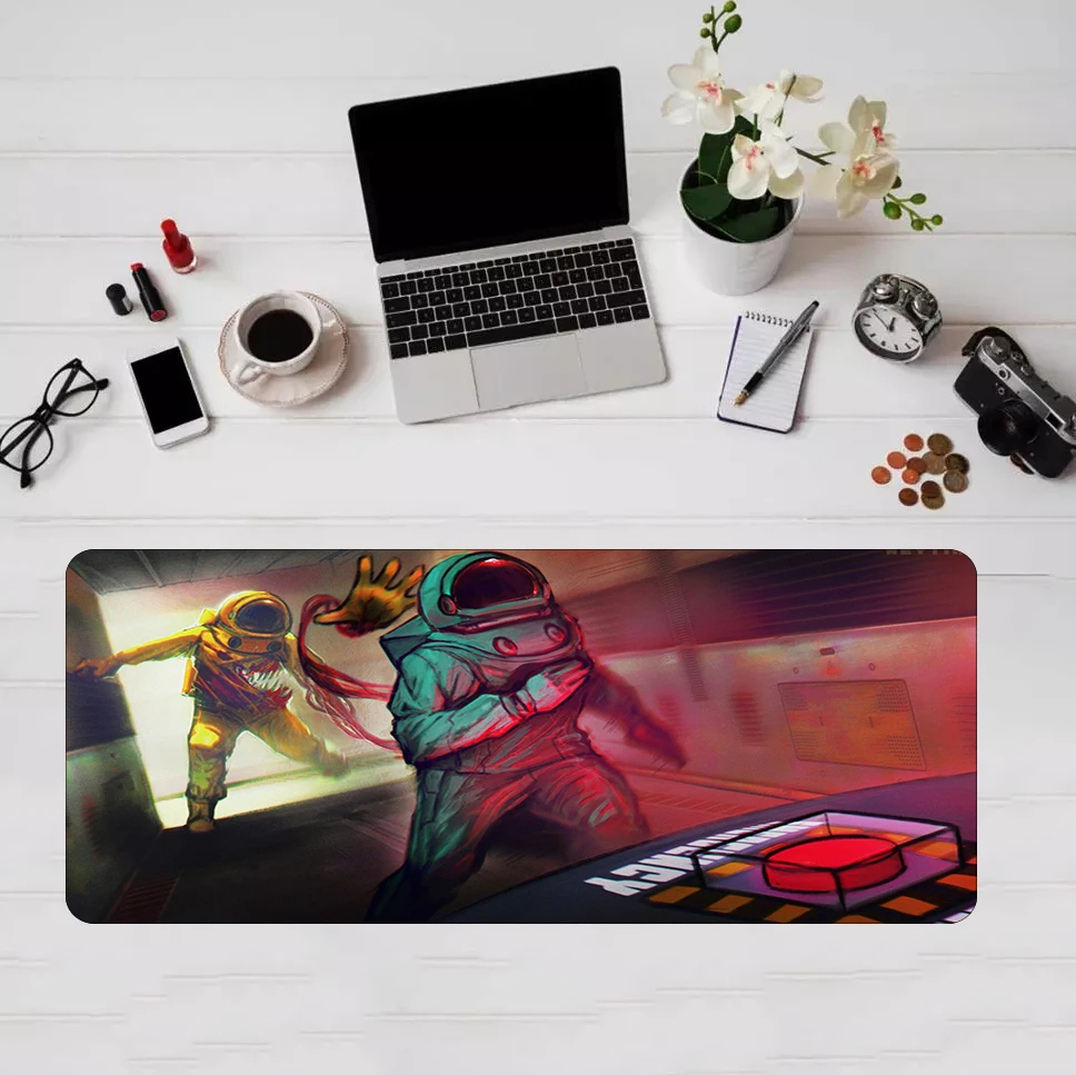 

70x30cm Among Us Washable Gaming Mouse Pad Computer Pad Mouse Large Mouse Pad Keyboards Mat Locking Edge Desk Accessories Pc Mat