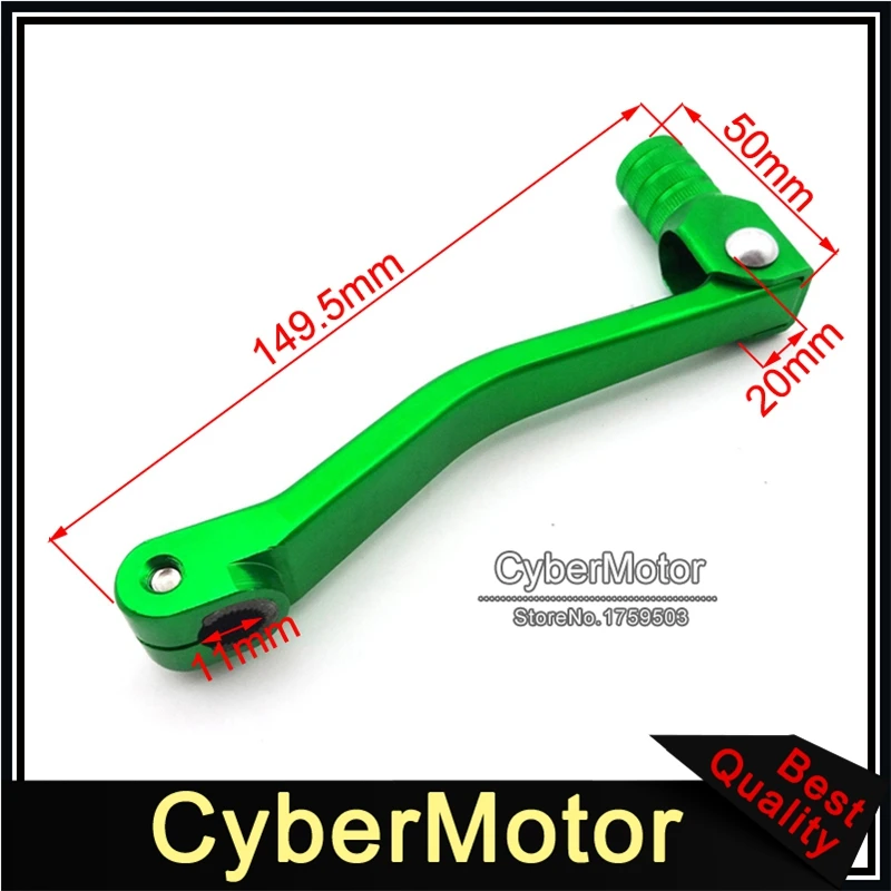 Зеленая фреза ЧПУ для двигателя 50cc 90cc 110c 125cc 150cc 160cc Lifan YX Zongshen KLX SSR CRF|shifter lever|motorcycle