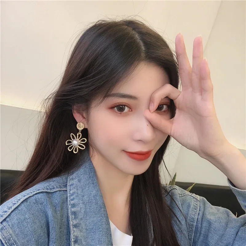 Панк серьги-гвоздики Модные металлические большие серьги женские винтажные