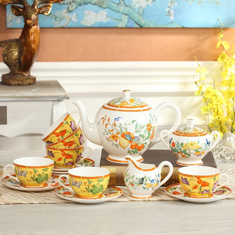 2019 качественный фарфоровый кофейный сервис на 6 персон фарфоровая чайная кружка