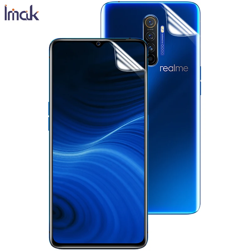 Imak 2 шт. Чувствительная прозрачная Гидрогелевая тонкая пленка для Realme X2 Pro 3D