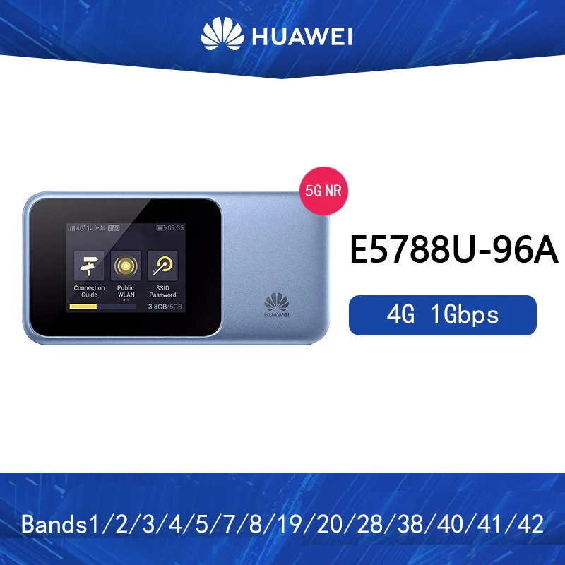 

new Huawei E5788 4g lte router E5788U-96A LTE-A Pro Mifi Cat16 1Gbps speed Pocket 4G Mobile WiFi Hotspot Router nfc