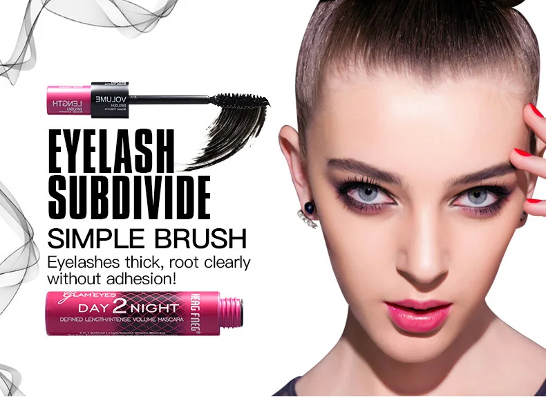 4d Fiber Lash Mascara Black Eye Curling Eyelash Double Waterproof Mascaras Beauty Maquiagem Rimel Eyebright Extracts TSLM1 |